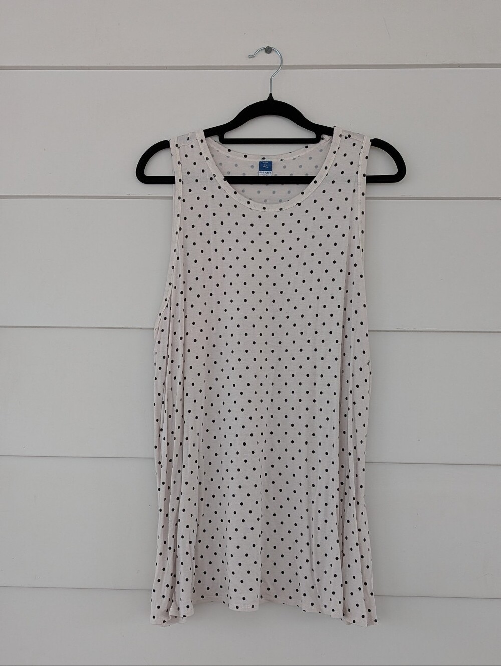 Old Navy Polka Dot Luxe Sleeveless Tank Top, XL Tall